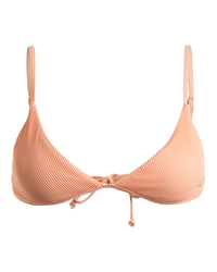 The Roxy Womens Love The Quiver Bikini Top in Salmon