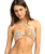 The Roxy Womens All About Sol Bandeau Bikini Top in Rootbeer