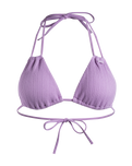 The Roxy Womens Aruba Mini Triangle Bikini Top in Crocus Petal