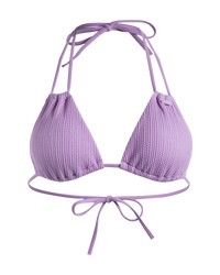 The Roxy Womens Aruba Mini Triangle Bikini Top in Crocus Petal