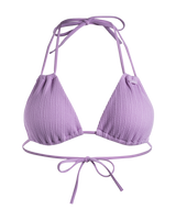 The Roxy Womens Aruba Mini Triangle Bikini Top in Crocus Petal