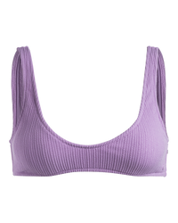 The Roxy Womens Aruba Bralette Bikini Top in Crocus Petal