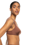 The Roxy Womens Silky Island D Cup Bralette Top in Rootbeer