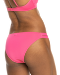 The Roxy Womens Beach Classics Bikini Bottoms in Shocking Pink