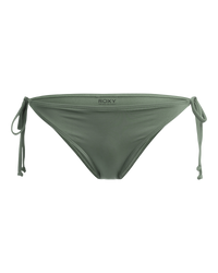 The Roxy Womens Beach Classics Tie Bikini Bottoms in Agave Green