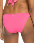 The Roxy Womens Beach Classics Tie Bikini Bottoms in Shocking Pink