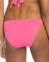 The Roxy Womens Beach Classics Tie Bikini Bottoms in Shocking Pink