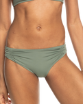 The Roxy Womens Beach Classics Hipster Bikini Bottoms in Agave Green