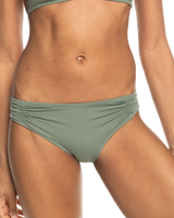 The Roxy Womens Beach Classics Hipster Bikini Bottoms in Agave Green