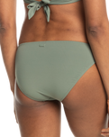 The Roxy Womens Beach Classics Hipster Bikini Bottoms in Agave Green