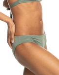 The Roxy Womens Beach Classics Hipster Bikini Bottoms in Agave Green