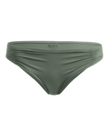 The Roxy Womens Beach Classics Hipster Bikini Bottoms in Agave Green