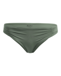 The Roxy Womens Beach Classics Hipster Bikini Bottoms in Agave Green