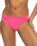 The Roxy Womens Beach Classics Hipster Bikini Bottoms in Shocking Pink