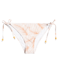 The Roxy Womens Palm Tree Moderate Coverage Bikini Bottoms in Toast Palm Tree