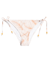 The Roxy Womens Palm Tree Moderate Coverage Bikini Bottoms in Toast Palm Tree