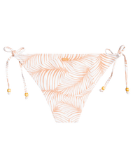 The Roxy Womens Palm Tree Moderate Coverage Bikini Bottoms in Toast Palm Tree