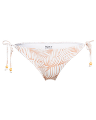 The Roxy Womens Palm Tree Moderate Coverage Bikini Bottoms in Toast Palm Tree