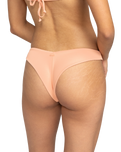 The Roxy Womens Love The Sunseeker Bikini Bottoms in Salmon