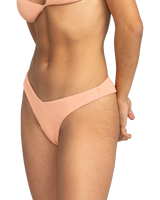 The Roxy Womens Love The Sunseeker Bikini Bottoms in Salmon