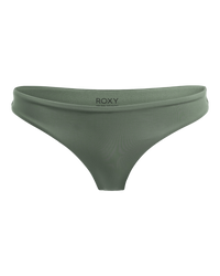 The Roxy Womens Beach Classics Tanga Bikini Bottoms in Agave Green