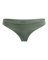 The Roxy Womens Beach Classics Tanga Bikini Bottoms in Agave Green