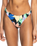 The Roxy Womens Color Jam Cheeky Bikini Bottoms in Anthracite Flower Jammin