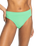 The Roxy Womens Color Jam Mod Mid Waist Bikini Bottoms in Absinthe Green