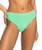 The Roxy Womens Color Jam Mod Mid Waist Bikini Bottoms in Absinthe Green