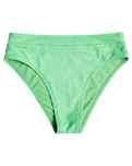 The Roxy Womens Color Jam Mod Mid Waist Bikini Bottoms in Absinthe Green