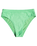 The Roxy Womens Color Jam Mod Mid Waist Bikini Bottoms in Absinthe Green