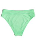 The Roxy Womens Color Jam Mod Mid Waist Bikini Bottoms in Absinthe Green