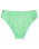 The Roxy Womens Color Jam Mod Mid Waist Bikini Bottoms in Absinthe Green