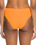 The Roxy Womens Color Jam Mod Mid Waist Bikini Bottoms in Tangelo