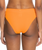 The Roxy Womens Color Jam Mod Mid Waist Bikini Bottoms in Tangelo