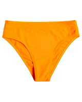 The Roxy Womens Color Jam Mod Mid Waist Bikini Bottoms in Tangelo