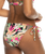 The Roxy Womens Beach Classics Tie Bikini Bottoms in Anthracite Palm