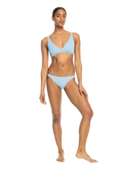 The Roxy Womens Love The Goofy Bikini Bottoms in Bel Air Blue