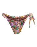 The Roxy Womens All About Sol Tie Cheeky Bikini Bottoms in Rootbeer