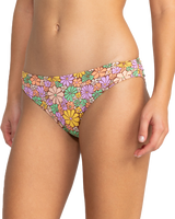 The Roxy Womens All About Sol Hipster Bikini Bottoms in Rootbeer