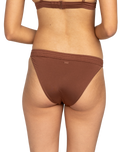 The Roxy Womens Silky Island Bikini Bottoms in Rootbeer