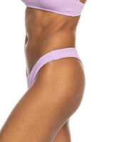 The Roxy Womens Aruba High Leg Cheeky Bikini Bottoms in Crocus Petal