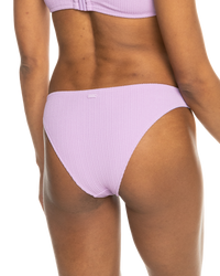 The Roxy Womens Aruba Bikini Bottoms in Crocus Petal