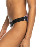 The Roxy Womens Active Hipster Bottoms in Anthracite Kiss