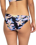 The Roxy Womens Active Bikini Bottoms in Anthracite Kiss