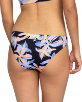 The Roxy Womens Active Bikini Bottoms in Anthracite Kiss