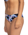 The Roxy Womens Active Bikini Bottoms in Anthracite Kiss