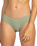 The Roxy Womens Essaouira Moderate High Leg Bikini Bottoms in Oil Green