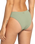 The Roxy Womens Essaouira Moderate High Leg Bikini Bottoms in Oil Green