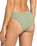 The Roxy Womens Essaouira Moderate High Leg Bikini Bottoms in Oil Green